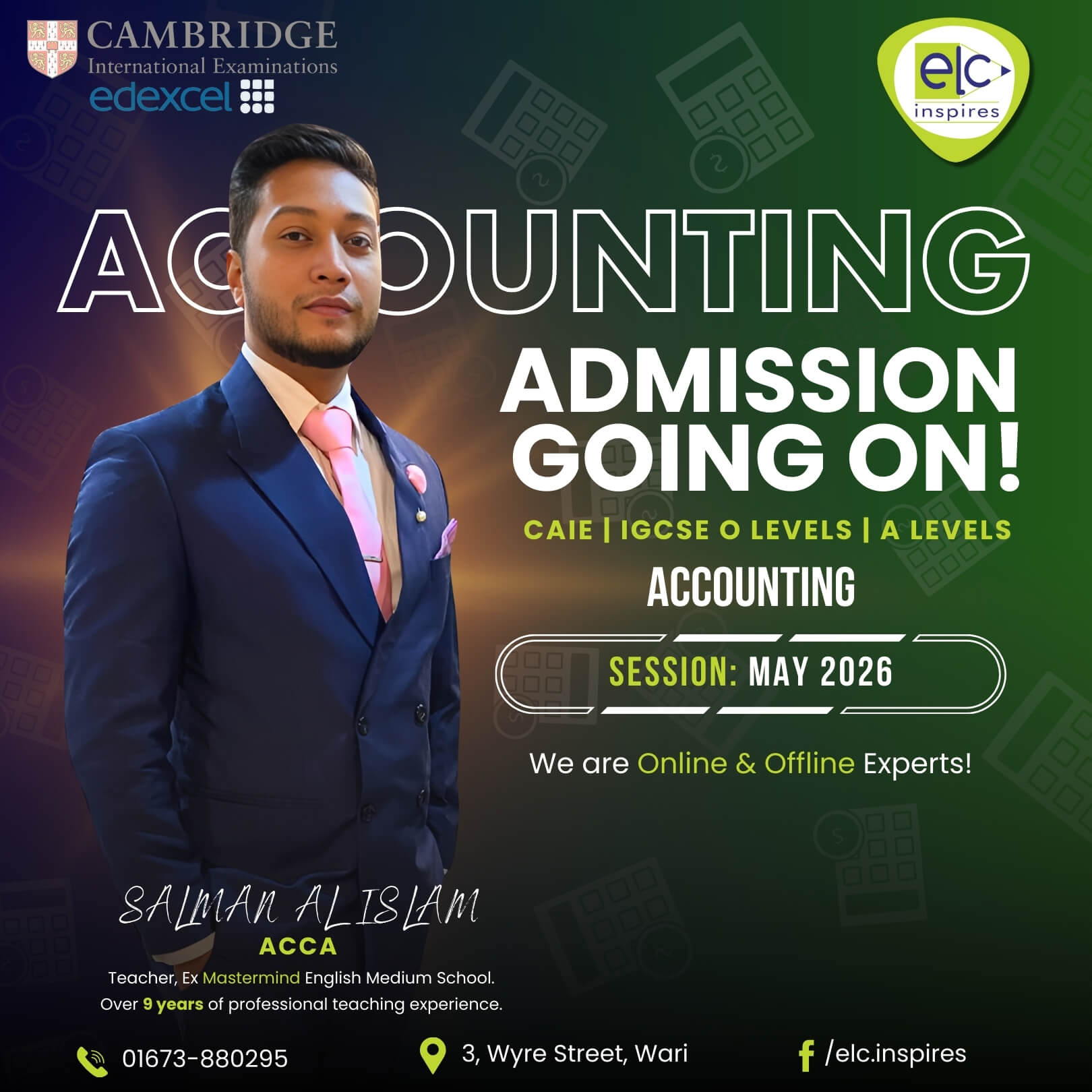 Accounting | O Level – Online Course | CAIE | Monthly