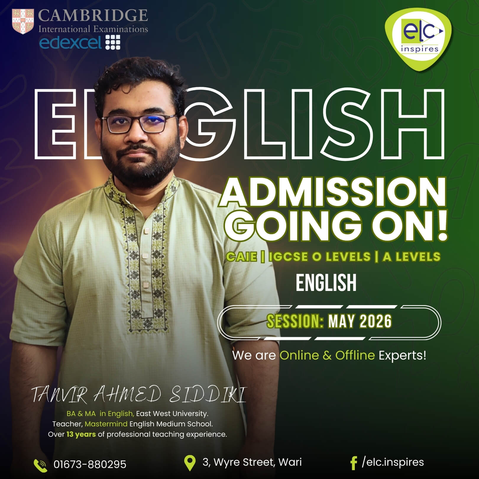English | O Level – Online Course | CAIE | Monthly